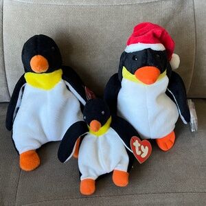 Ty Beanie Baby Bundle  - Waddle, Zero, Teenie Waddle